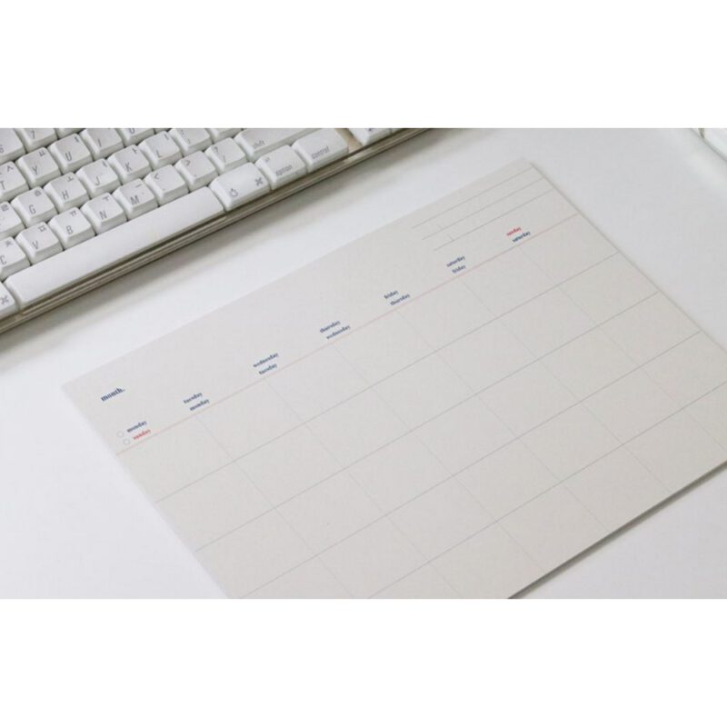 Monthly Sheet A4 - undatiert